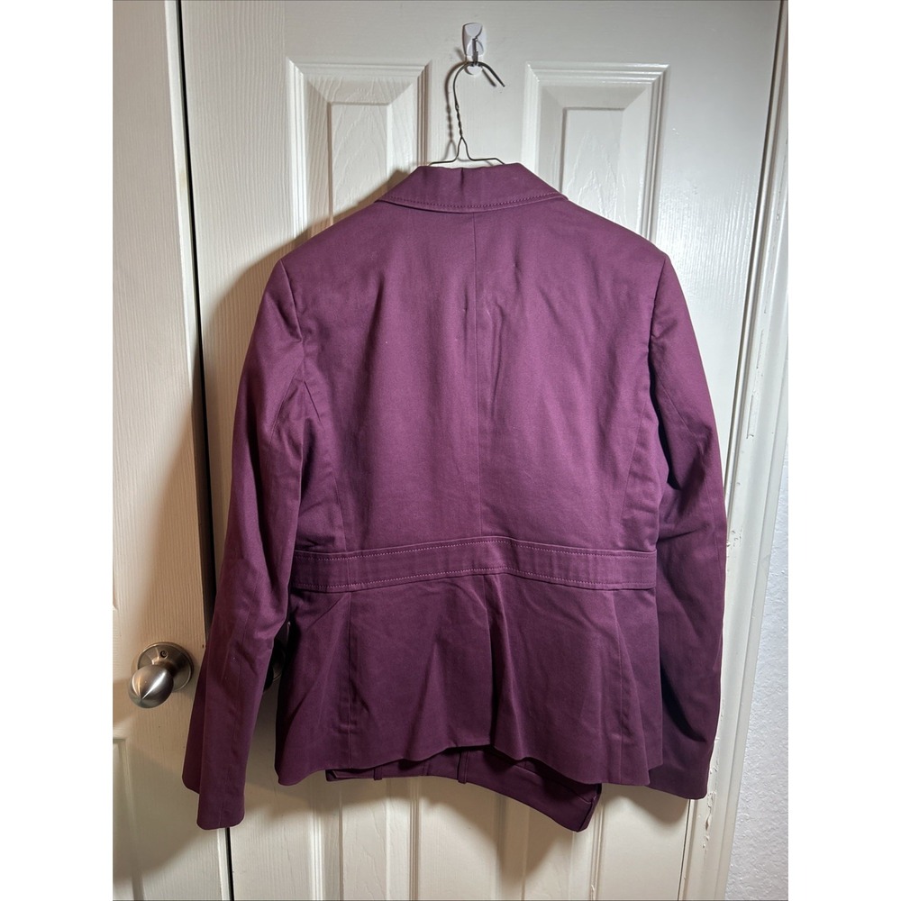 Banana Republic Size 10 Pants Suit Purple 2 Piece Button Jacket‎ Lined - Picture 5 of 12